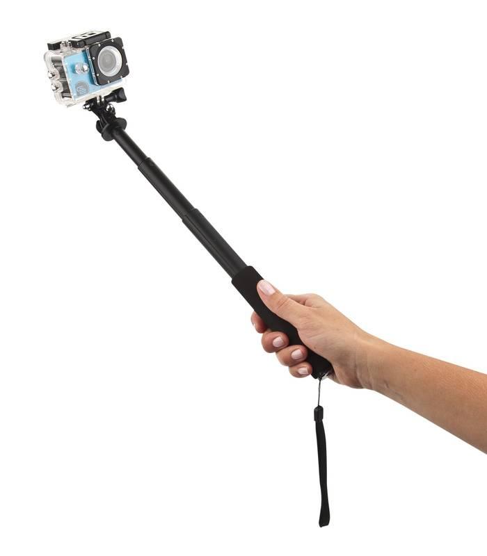 Selfie tyč GoGEN 5 teleskopická, bluetooth černá, Selfie, tyč, GoGEN, 5, teleskopická, bluetooth, černá