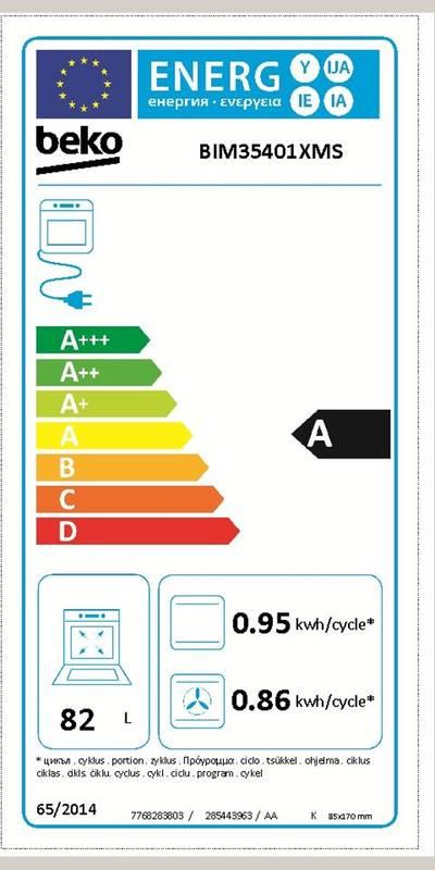 Trouba Beko BIM 35401 XMS černá nerez