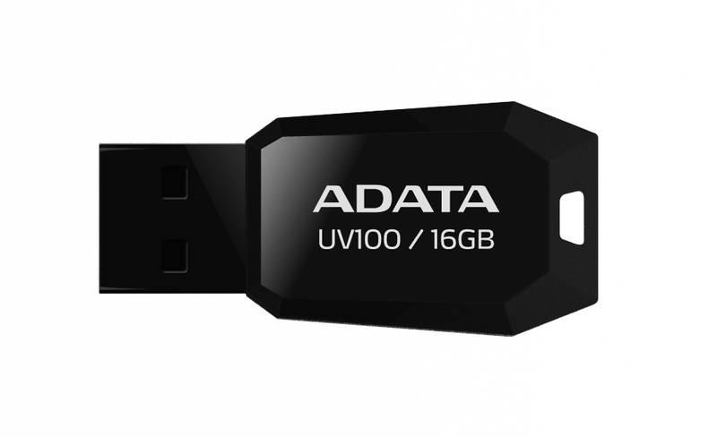 USB Flash ADATA UV100 16GB černý, USB, Flash, ADATA, UV100, 16GB, černý
