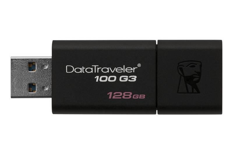 USB Flash Kingston DataTraveler 100 G3 128GB černý
