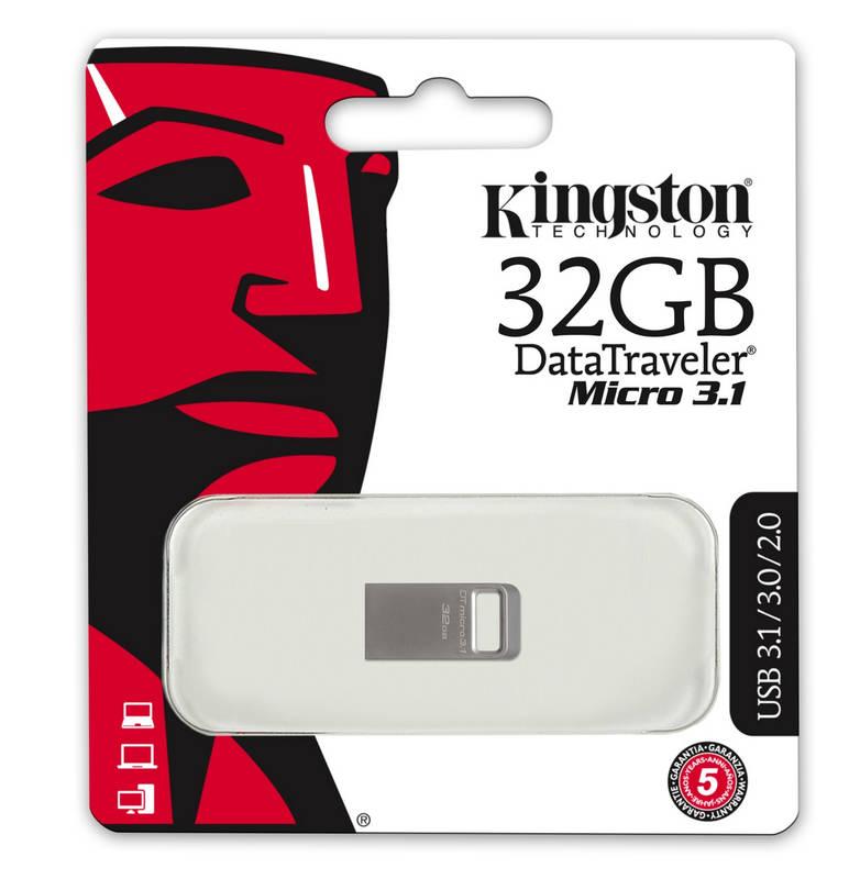 USB Flash Kingston DataTraveler Micro 3.1 32GB kovový