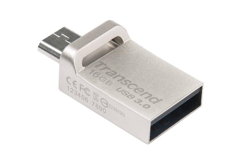 USB Flash Transcend JetFlash 880 16GB OTG kovový
