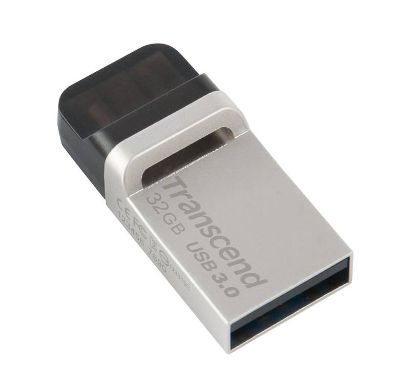 USB Flash Transcend JetFlash 880 32GB OTG kovový