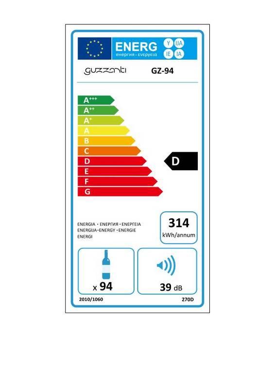 Vinotéka Guzzanti GZ 94 černá