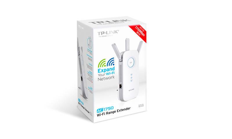 WiFi extender TP-Link RE450 Dual Band bílý