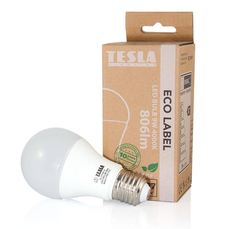 Žárovka LED Tesla klasik, 9W, E27, neutrální bílá