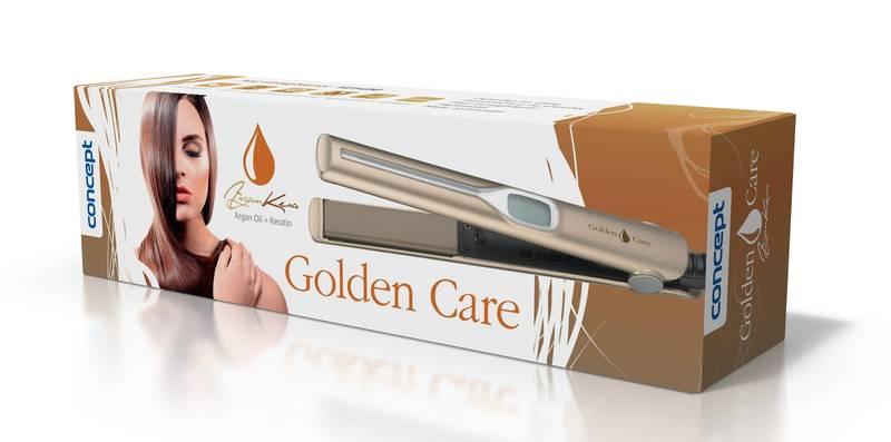Žehlička na vlasy Concept Golden Care VZ-1400 zlatá