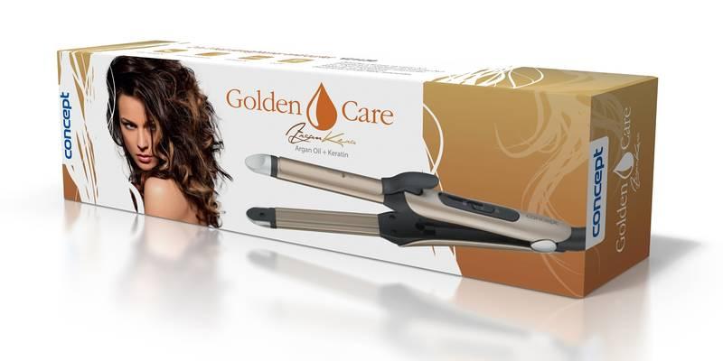 Žehlička na vlasy Concept Golden Care VZ-1430 zlatá