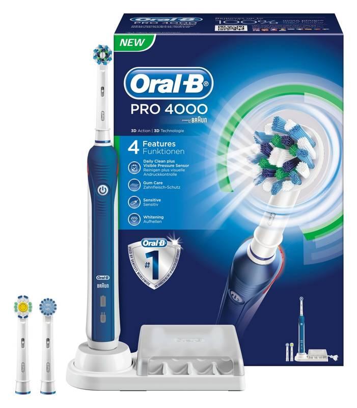 Zubní kartáček Oral-B Pro 4 000 modrý