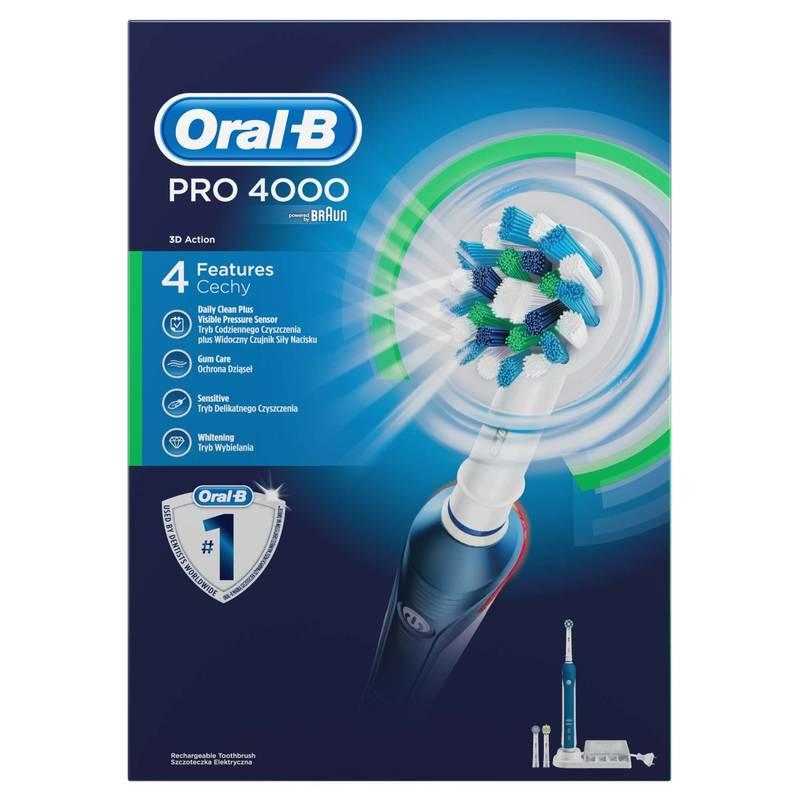 Zubní kartáček Oral-B Pro 4 000 modrý