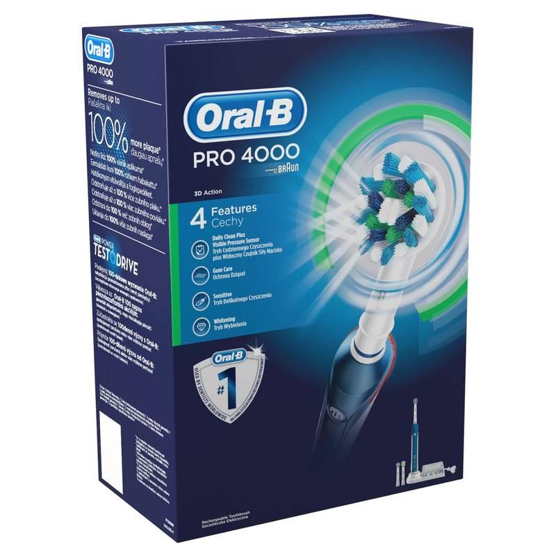 Zubní kartáček Oral-B Pro 4 000 modrý