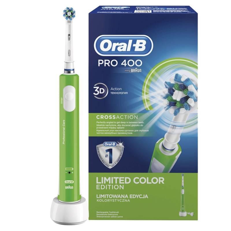 Zubní kartáček Oral-B Pro 400 CrossAction zelený
