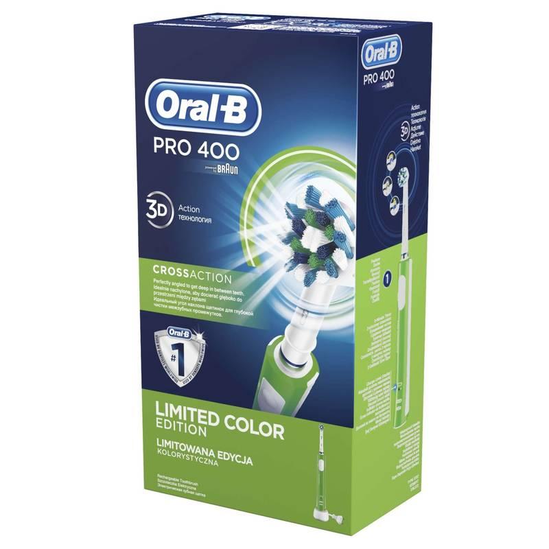Zubní kartáček Oral-B Pro 400 CrossAction zelený