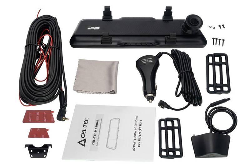 Autokamera CEL-TEC M7 DUAL GPS černá, Autokamera, CEL-TEC, M7, DUAL, GPS, černá