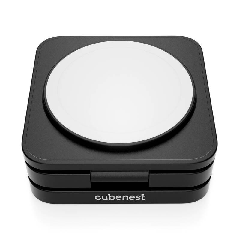 Bezdrátová nabíječka CubeNest S312 Pro 3v1 s MagSafe černá