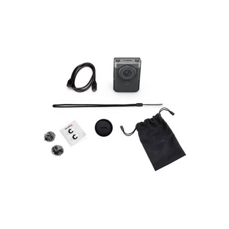 Digitální fotoaparát Canon PowerShot V10 Vlogging Kit stříbrný