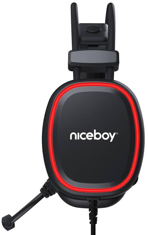 Headset Niceboy ORYX X330 Cubix černý