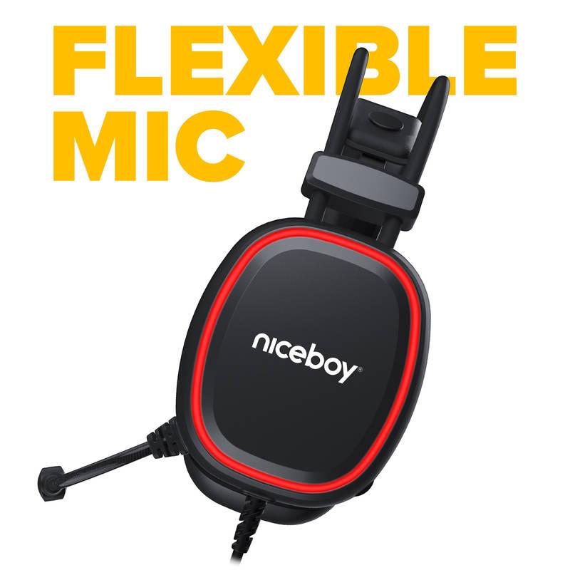 Headset Niceboy ORYX X330 Cubix černý