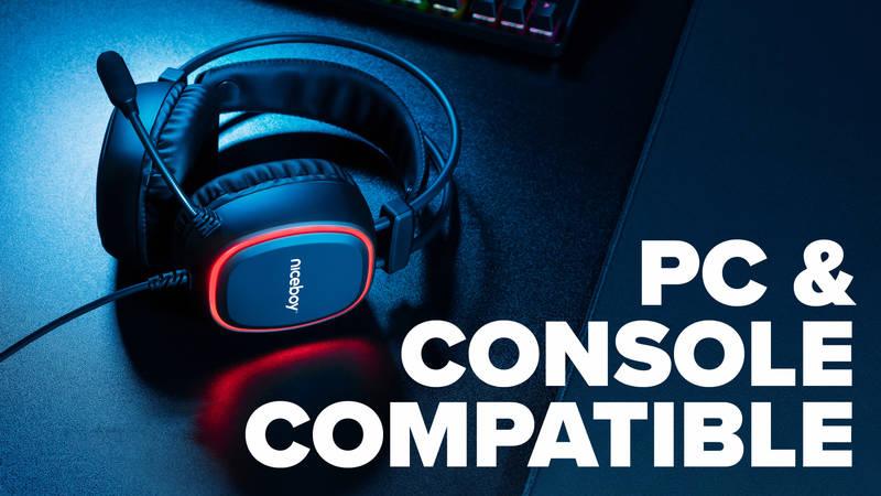 Headset Niceboy ORYX X330 Cubix černý