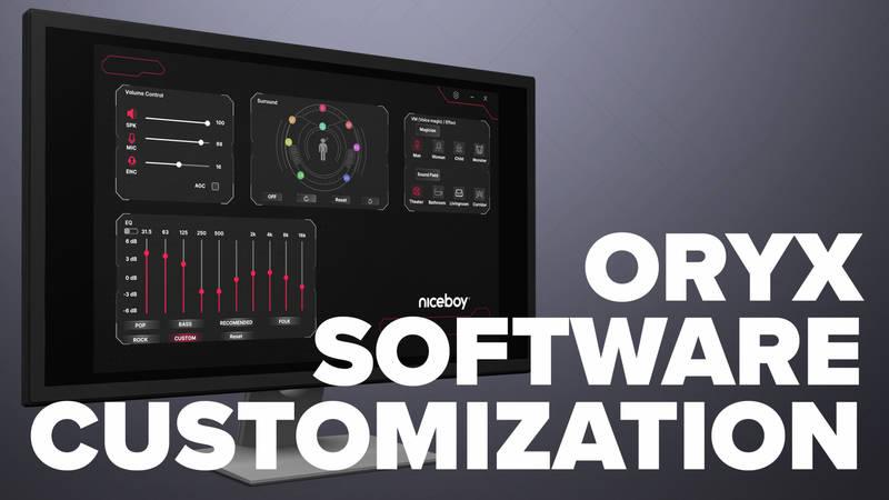 Headset Niceboy ORYX X330 Cubix černý