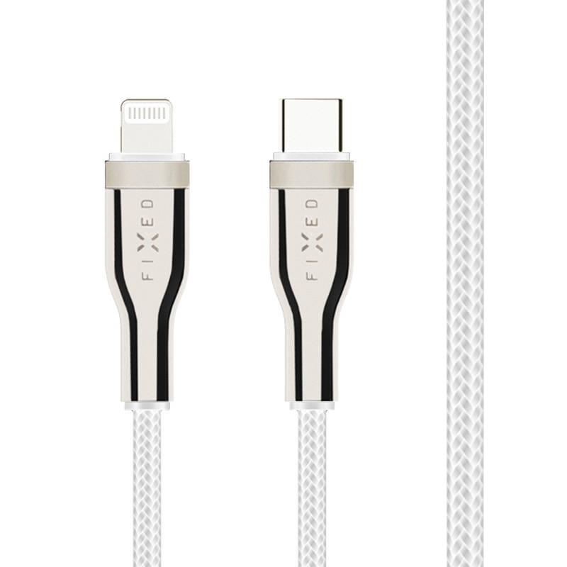 Kabel FIXED USB-C Lightning s podporou PD, MFI, 2m bílý