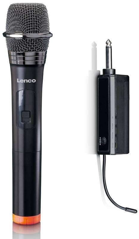 Mikrofon Lenco MCW-011BK bezdrátový černý, Mikrofon, Lenco, MCW-011BK, bezdrátový, černý