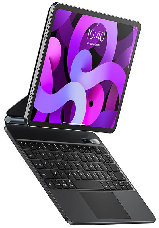 Pouzdro na tablet s klávesnicí Baseus s digitálním displejem Brilliance Series Pro na Apple iPad Pro 12.9" šedé