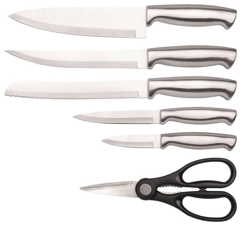 Sada kuchyňských nožů Classbach MBS 4018 WH, 7 ks nerez