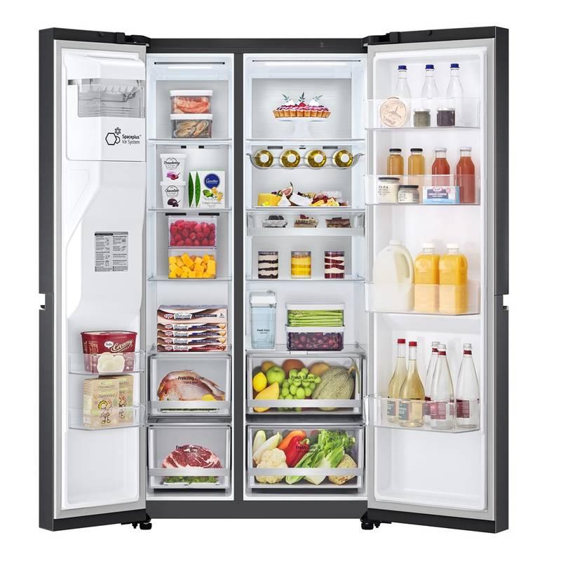 Americká lednice LG GSLV91MCAC černá