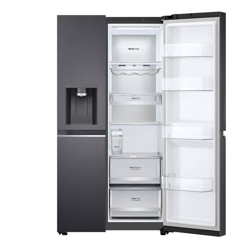 Americká lednice LG GSLV91MCAC černá