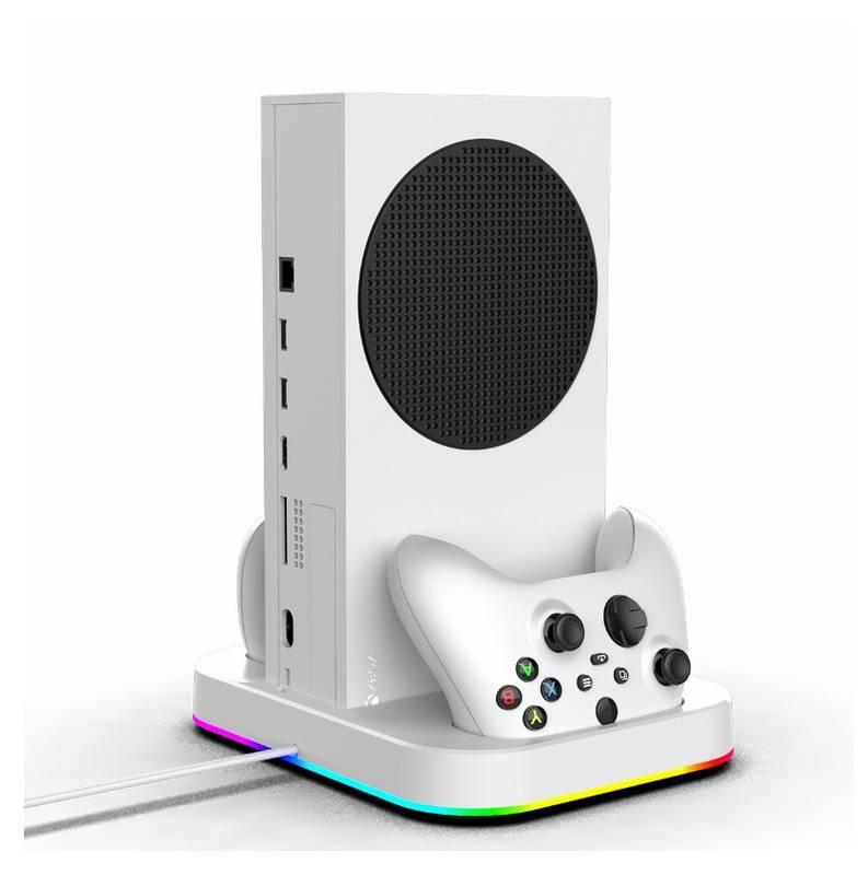 Dokovací stanice iPega RGB stojan s chlazením pro Xbox Series S 2ks baterií bílá, Dokovací, stanice, iPega, RGB, stojan, s, chlazením, pro, Xbox, Series, S, 2ks, baterií, bílá