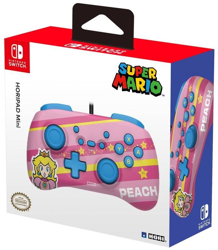 Gamepad HORI HORIPAD Mini pro Nintendo Switch - Super Mario Series - Peach, Gamepad, HORI, HORIPAD, Mini, pro, Nintendo, Switch, Super, Mario, Series, Peach