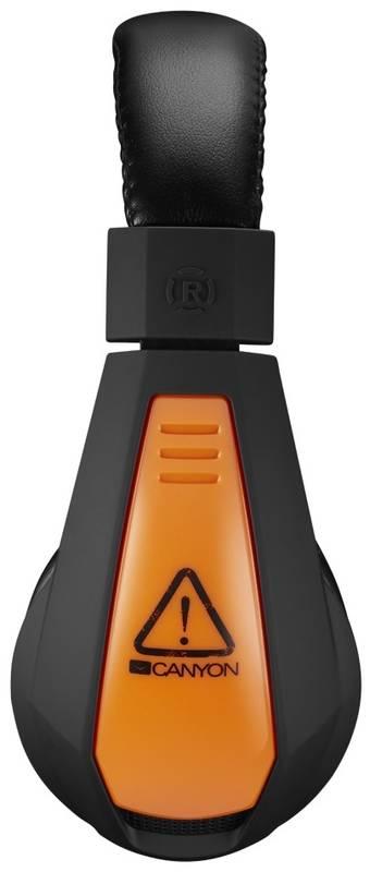 Headset Canyon Star Raider GH-1A černý oranžový