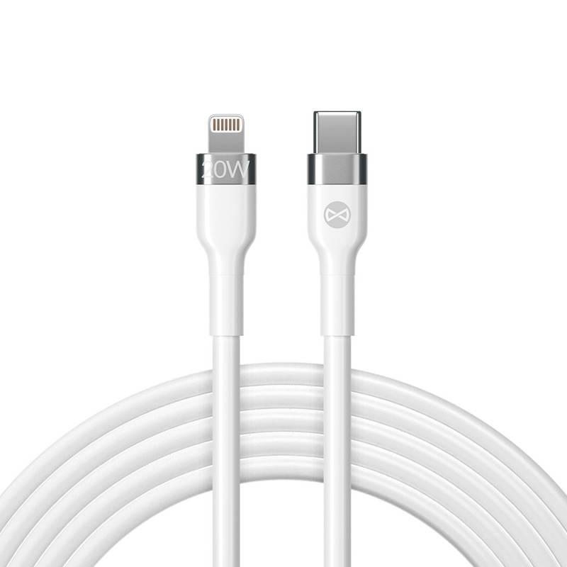 Kabel Forever Flexible USB-C Lightning, 20W, 2m bílý, Kabel, Forever, Flexible, USB-C, Lightning, 20W, 2m, bílý