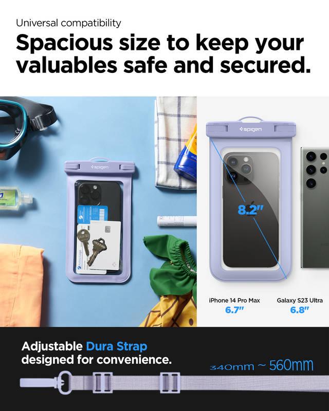 Pouzdro na mobil sportovní Spigen Aqua Shield WaterProof Case A601 - Aqua Blue, Pouzdro, na, mobil, sportovní, Spigen, Aqua, Shield, WaterProof, Case, A601, Aqua, Blue