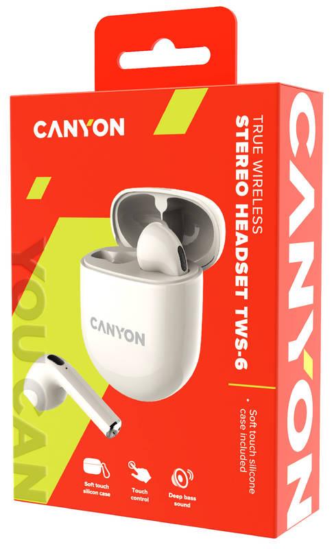 Sluchátka Canyon TWS-6 BT béžová