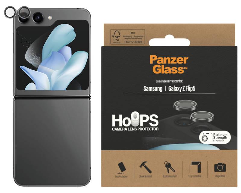 Tvrzené sklo PanzerGlass HoOps Camera Protector na Samsung Galaxy Z Flip5, Tvrzené, sklo, PanzerGlass, HoOps, Camera, Protector, na, Samsung, Galaxy, Z, Flip5