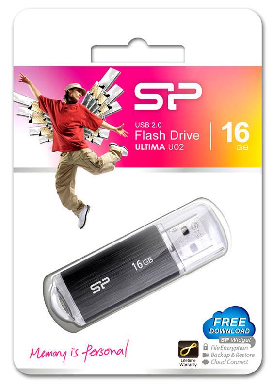 USB Flash Silicon Power Ultima U02 16 GB černý