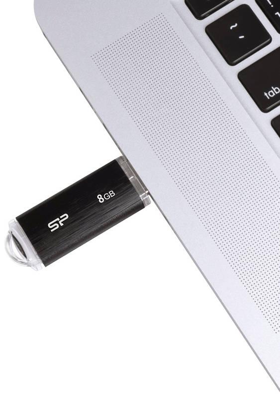 USB Flash Silicon Power Ultima U02 8 GB černý, USB, Flash, Silicon, Power, Ultima, U02, 8, GB, černý
