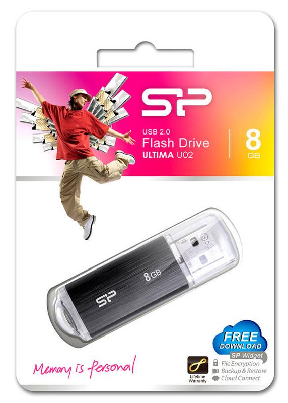 USB Flash Silicon Power Ultima U02 8 GB černý