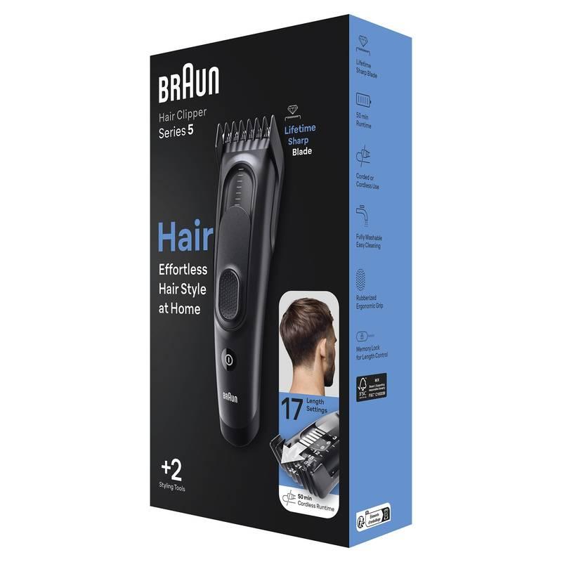 Zastřihovač vlasů Braun Series 5 HC5330, Zastřihovač, vlasů, Braun, Series, 5, HC5330