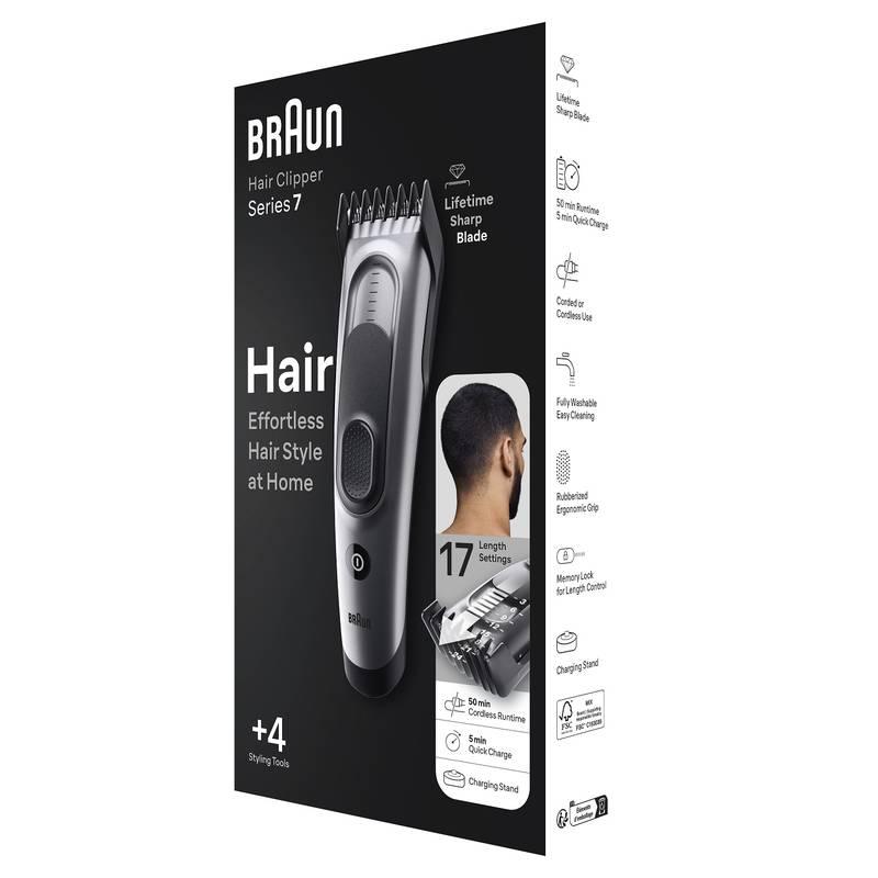 Zastřihovač vlasů Braun Series 7 HC7390, Zastřihovač, vlasů, Braun, Series, 7, HC7390