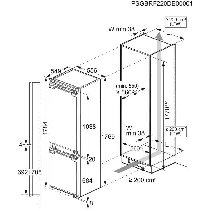 Chladnička s mrazničkou Electrolux ENC8ME18R bílá, Chladnička, s, mrazničkou, Electrolux, ENC8ME18R, bílá