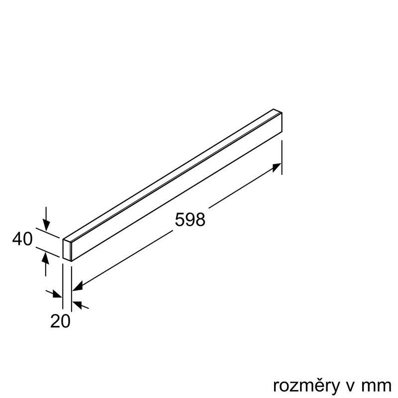 Dekorační lišta Bosch DSZ4686 černé