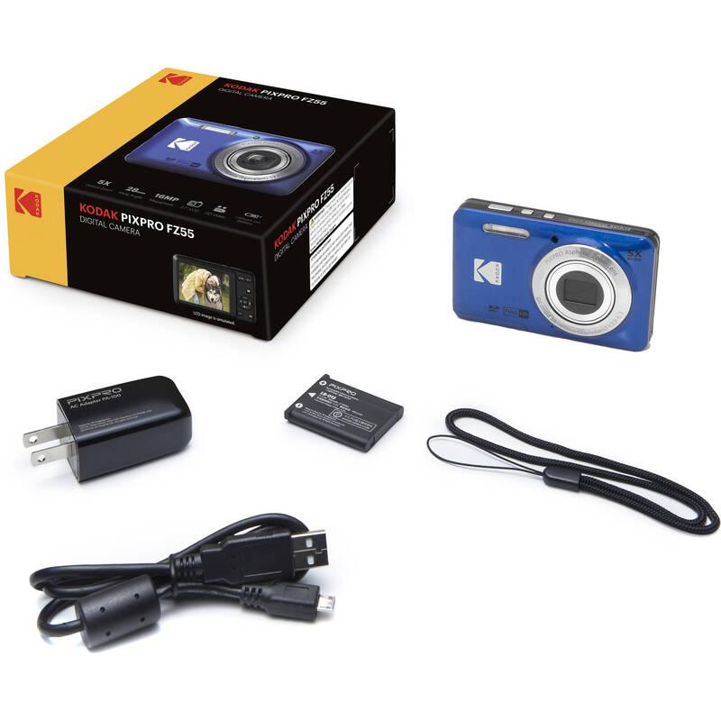 Digitální fotoaparát Kodak Friendly Zoom FZ55 modrý, Digitální, fotoaparát, Kodak, Friendly, Zoom, FZ55, modrý