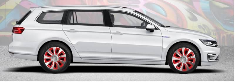 Kryt kol Versaco Stratos silver red 16" sada 4ks