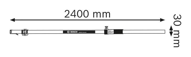 Měřící lať Bosch GR 240, Měřící, lať, Bosch, GR, 240