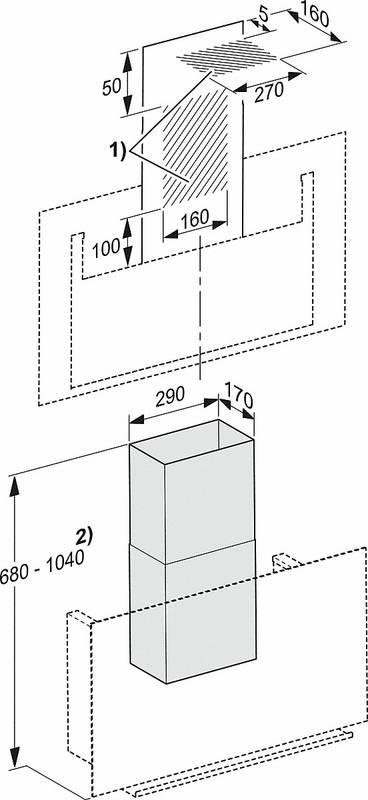 Odsavač par Miele DA 9091 W Screen šedý, Odsavač, par, Miele, DA, 9091, W, Screen, šedý