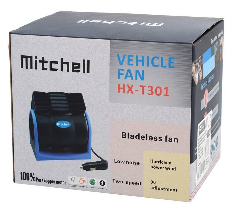 Ventilátor Mitchell 12V na palubní desku