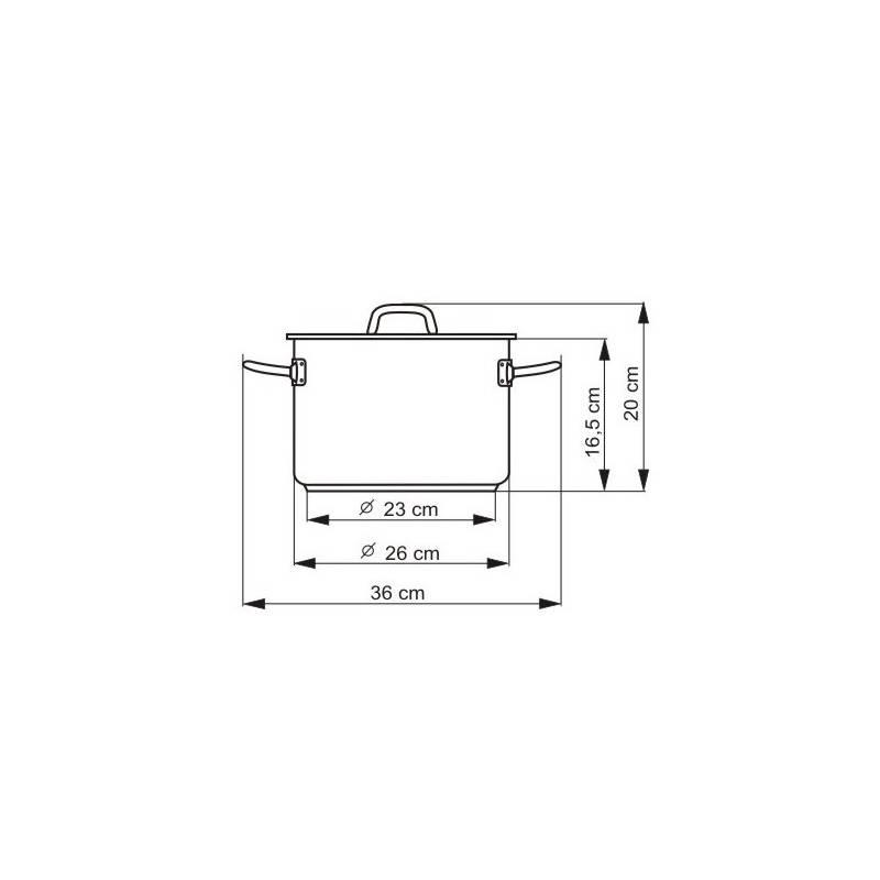 Hrnec s poklicí Kolimax Ideal 26 cm, 8,0 l nerez